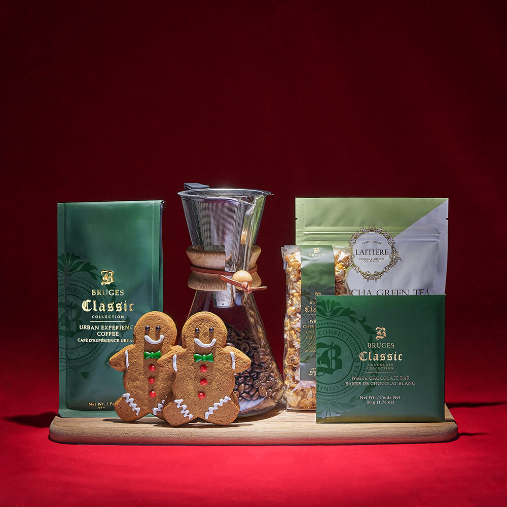 Coffee and Cookie Treat Basket – how the gift is presented