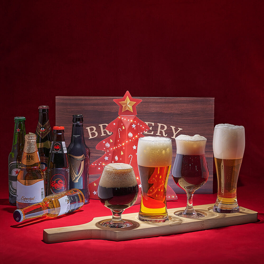 Beer Flight and Truffles Box – how the gift is presented