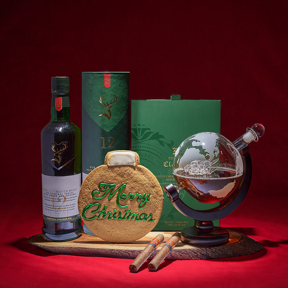 World Globe Liquor Gift Set – how the gift is presented