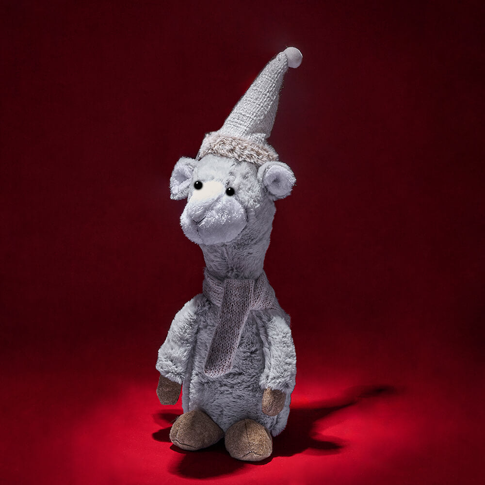 Christmas Plush Llama Sitting Decoration – how the gift is presented