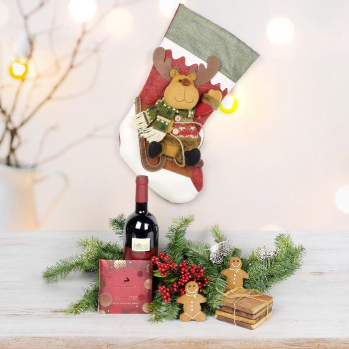 With the Decadent Reindeer Stocking Gift Set, send your friends and family a delightful gift set they can enjoy this holiday season. When it comes to gift, this set is a fabulous array of treats and home goods that are sure to be a hit!