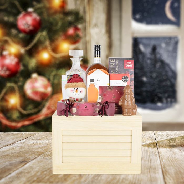 Grand Christmas Liquor Crate