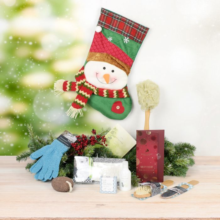 The Spa Snowman Stocking Stuffer has everything your recipient needs to pamper themselves this holiday season. Remind someone that they deserve time for peace with no distractions or interruptions with this fabulous spa set