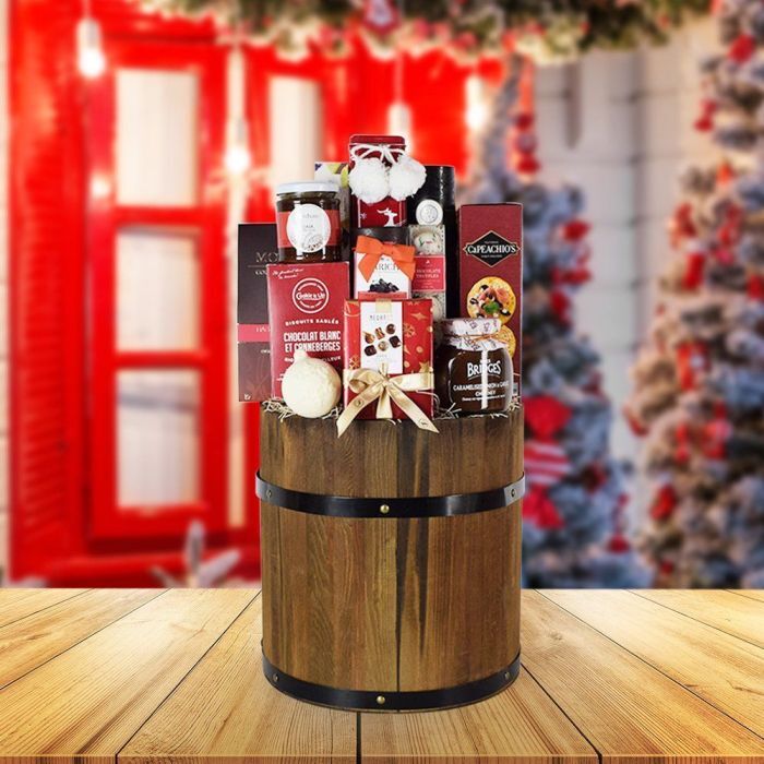 Rustic Holiday Gift Basket