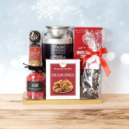 Hot Chocolate & Treats Christmas Basket