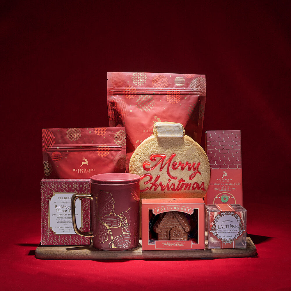 Christmas Chocolate Collection and Mug – how the gift is presented