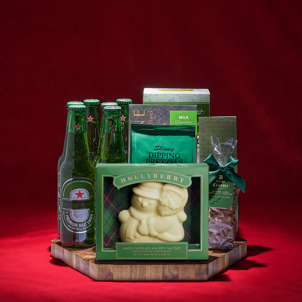 Cold Beer & Winter Cheer Gift, beer gift, beer, christmas gift, christmas, chocolate gift, chocolate, cookie gift, cookie