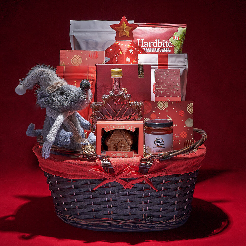 Christmas Truffle and Plush Mouse Box – how the gift is presented