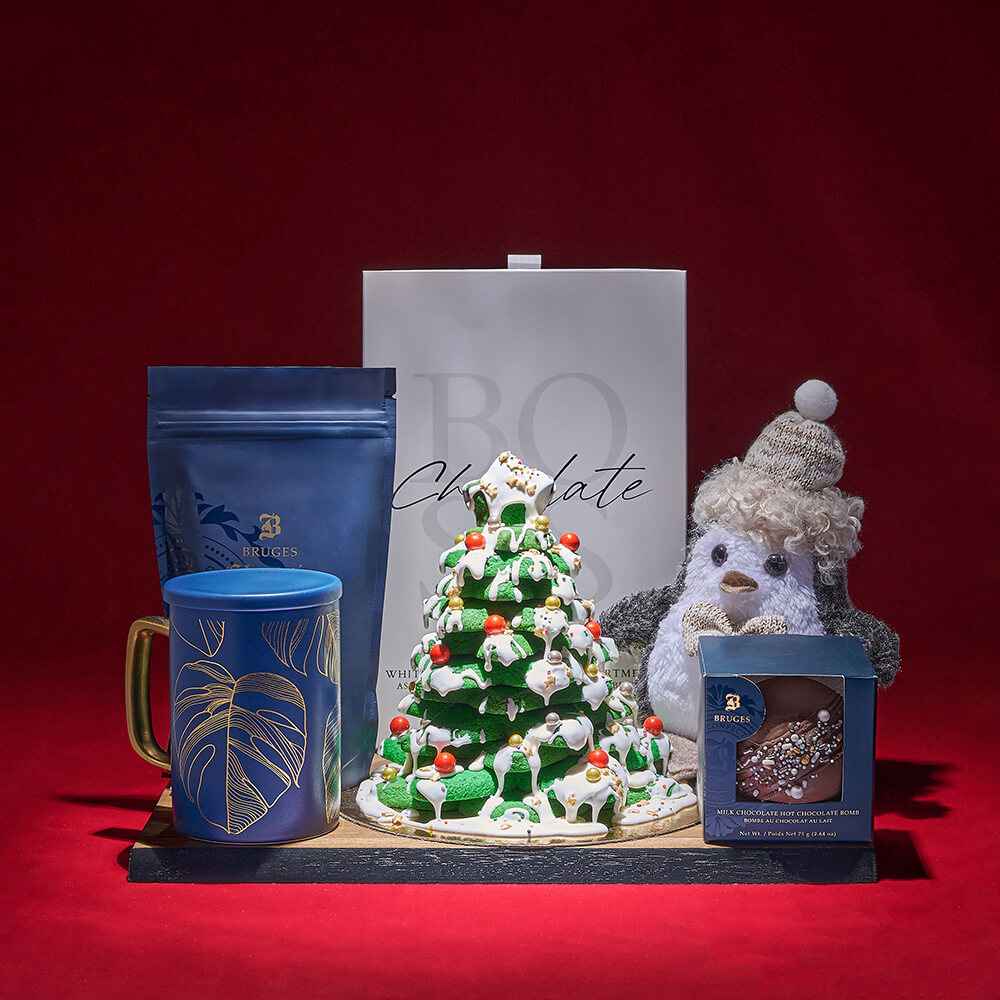 White Chocolate Truffle Holiday Box – how the gift is presented