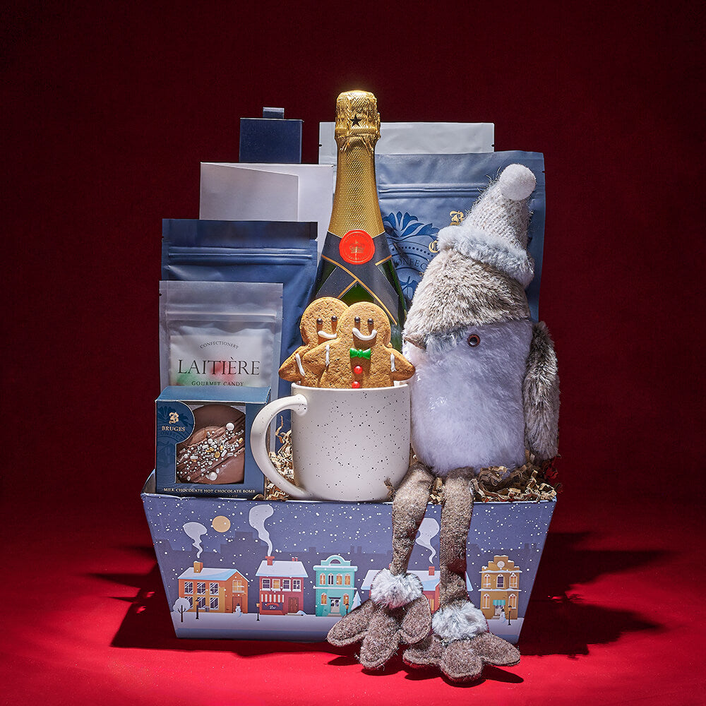 Sparkling Wine and Christmas Market Set – how the gift is presented