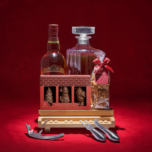 Hear Them Ring Holiday Gift, liquor gift, liquor, chocolate gift, chocolate, decanter gift, decanter, christmas gift, christmas, holiday gift, holiday