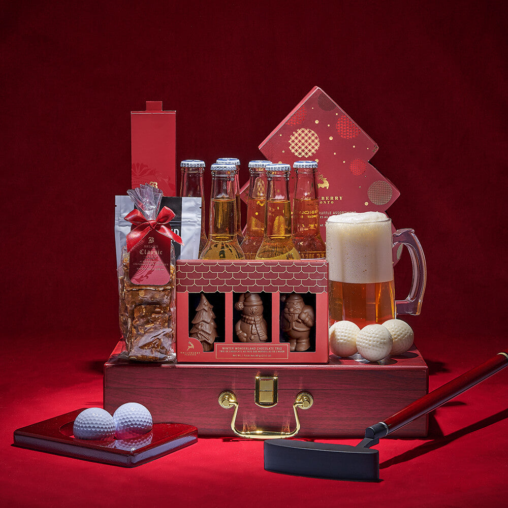 Festive Six-Pack Beer Gift – how the gift is presented