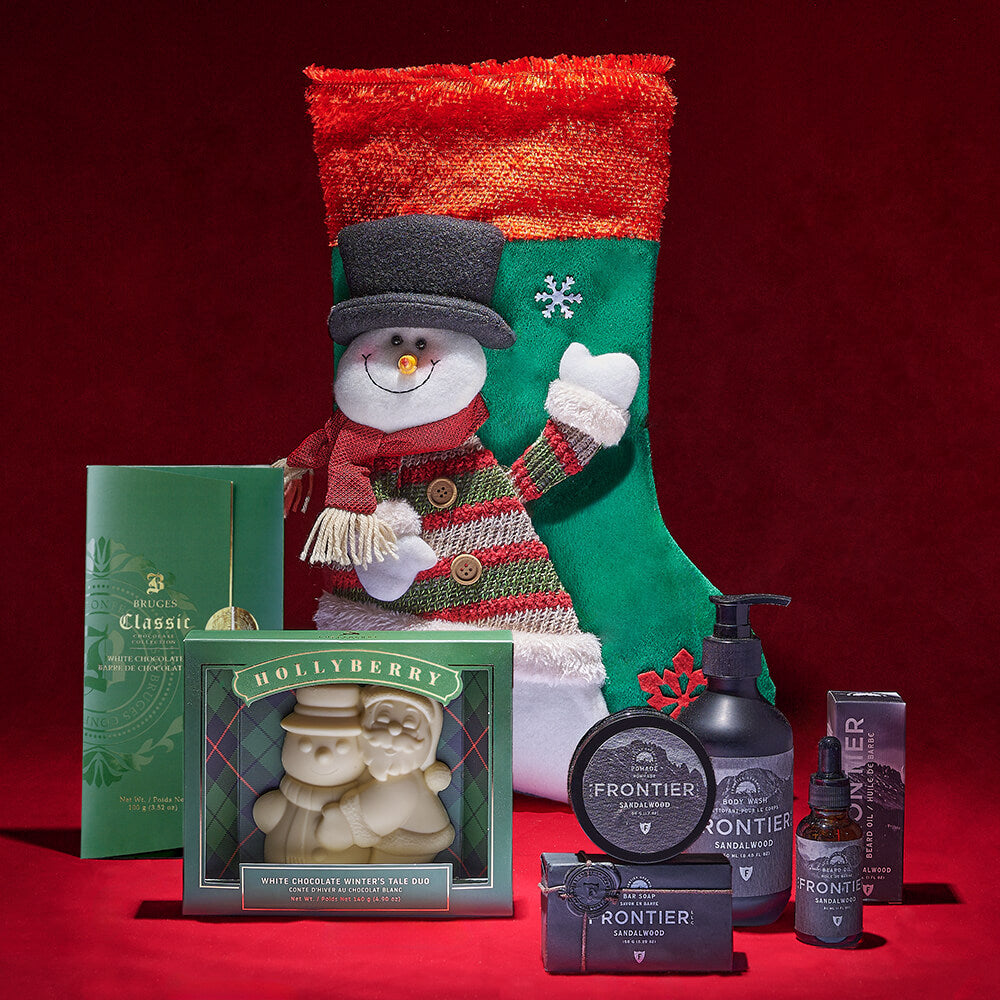 Jack Frost Spa Stocking Gift, chocolate gift, chocolate, spa gift, spa, bath gift, bath, christmas gift, christmas