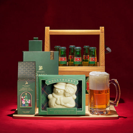 Rockin’ Around Beer Gift Set, beer gift, beer, chocolate gift, chocolate, cookie gift, cookie, christmas gift, christmas, holiday gift, holiday