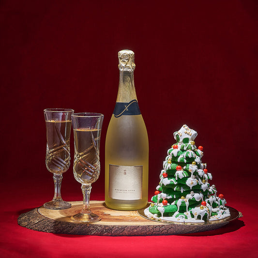 Taste the Holiday Spirit Champagne Gift, christmas gift, christmas, cookie gift, cookie, champagne gift, champagne, sparkling wine gift, sparkling wine