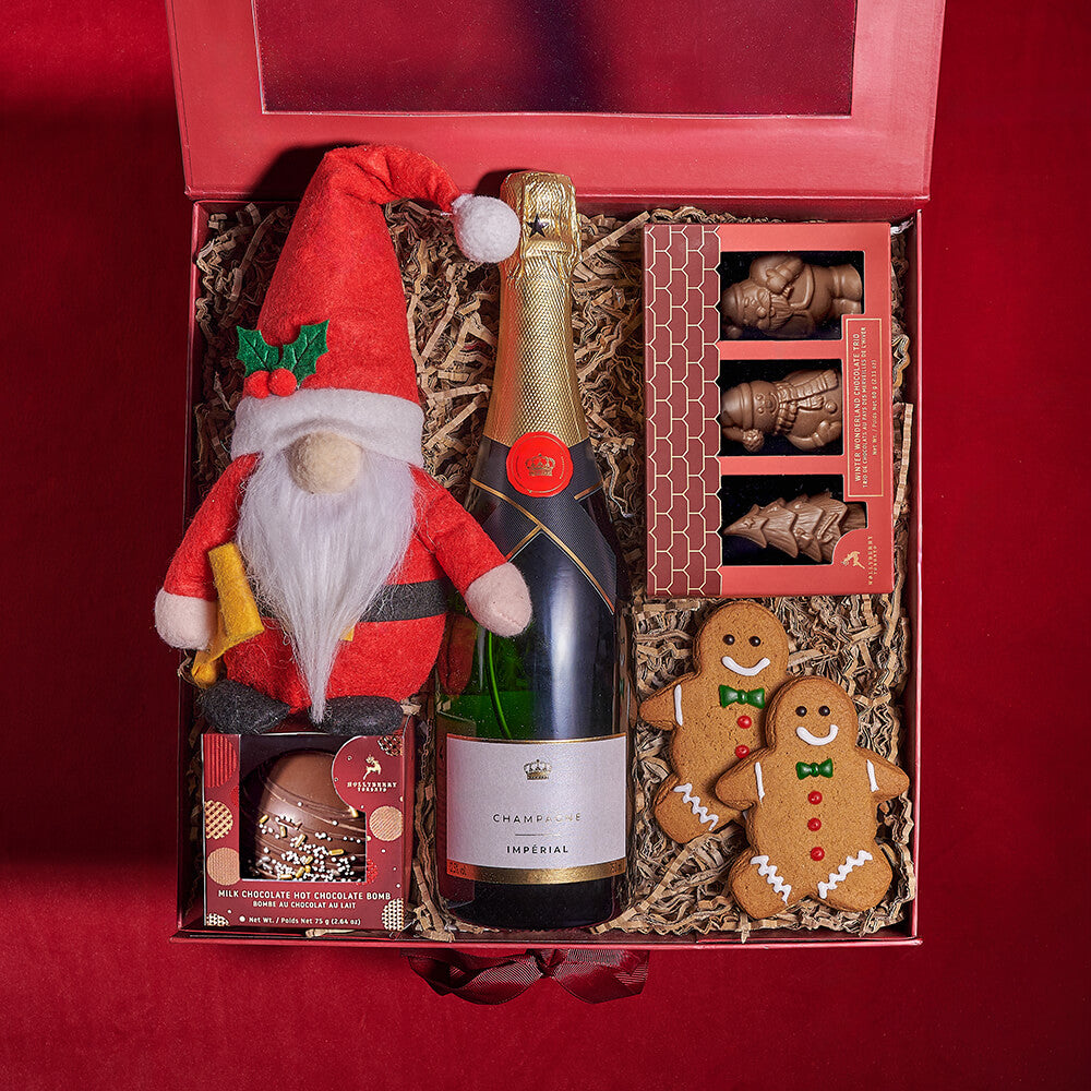 Premium Sparkling Wine Holiday Gift – how the gift is presented