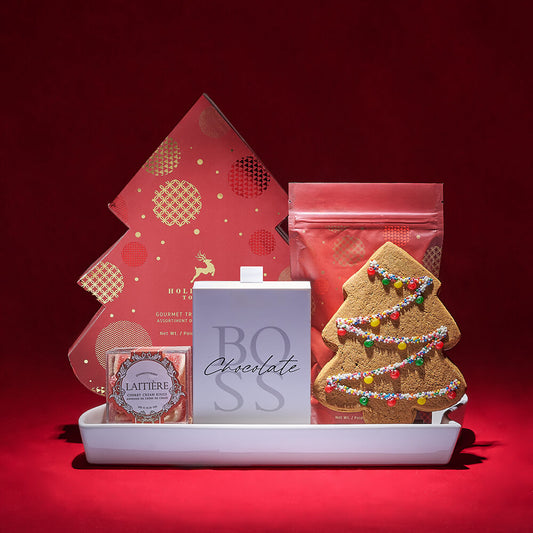 Yuletide Dessert Gift Set, chocolate gift, chocolate, christmas gift, christmas, cookie gift, cookie