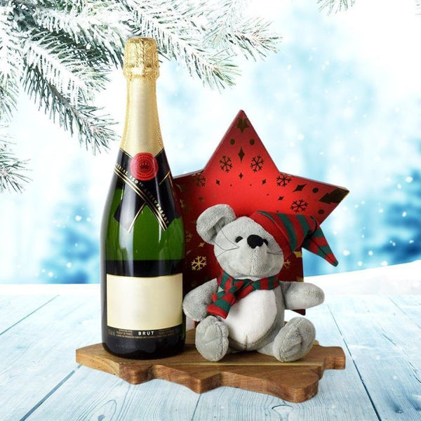 Deck The Halls Champagne Basket