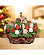The Blooming Chocolate Dipped Strawberry Gift Basket