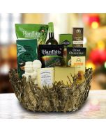 Wonderful Winter Delights Wine Gift Basket