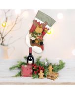 Decadent Reindeer Stocking Gift Set, wine gift baskets, gourmet gifts, gifts
