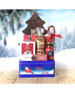 Holly Jolly Christmas Sweets Basket, gourmet gift baskets, Christmas gift baskets