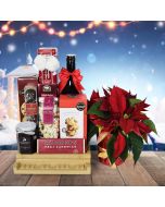 Yuletide Liquor & Snacking Gift Basket, liquor gift baskets, Christmas gift baskets
