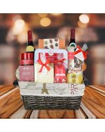 A Christmas In France Gift Basket, Christmas gift baskets, wine gift baskets