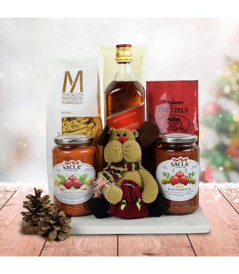 Italy's Christmas Eve Pasta Gift Set With Whiskey