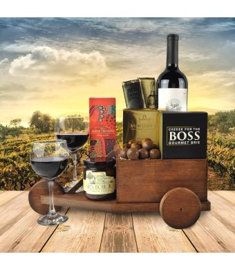 The Wine Cart Gift Basket