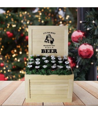 Holiday Beer Crate, beer gift baskets, Christmas gift baskets, gourmet gift baskets
