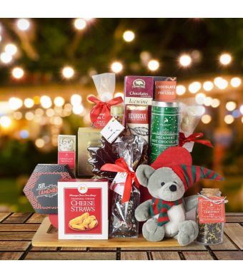 Chocolate Truffles & Sleigh, gourmet gift baskets, Christmas gift baskets
