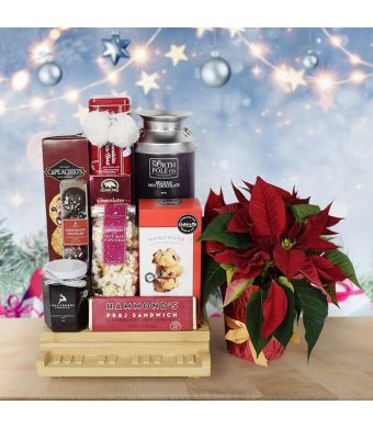 Yuletide Snacking Gift Basket, gourmet gift baskets, Christmas gift baskets