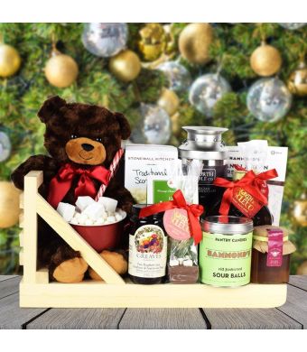 Sweet Sleigh Ride Gift Basket, gourmet gift baskets, Christmas gift baskets
