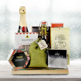 Champagne Gifts - Champagne and Glass Top Cheese Board