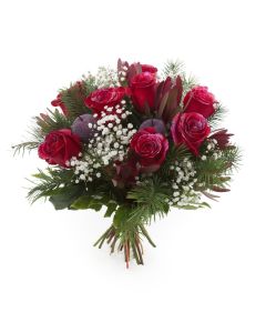 Frosted Flowers Christmas Bouquet