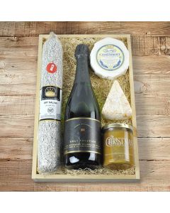 The Christmas Charcuterie and Champagne Gift Basket