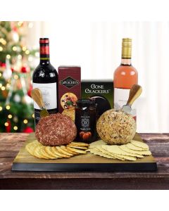 The Cheeseballs & Two Wines Gift Set