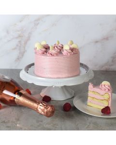 Vanilla Cake with Raspberry Buttercream