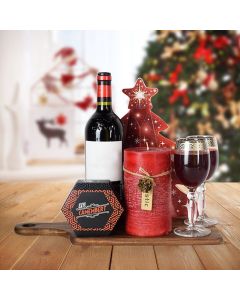 Christmas Wine & Cheese Gift Basket, Christmas gift baskets, wine gift baskets