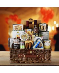 Fifth Avenue Wine & Cheese Gift Basket, Christmas gift baskets, wine gift baskets
