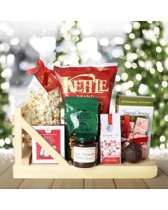 Holiday Snacking Sleigh, gourmet gift baskets, Christmas gift baskets
