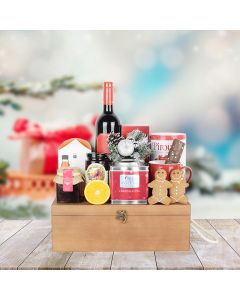 Sweet Comforts Rustic Gift Set, wine gift baskets, gourmet gifts, gifts