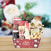 Up on the Housetop Wine Gift Set North Pole